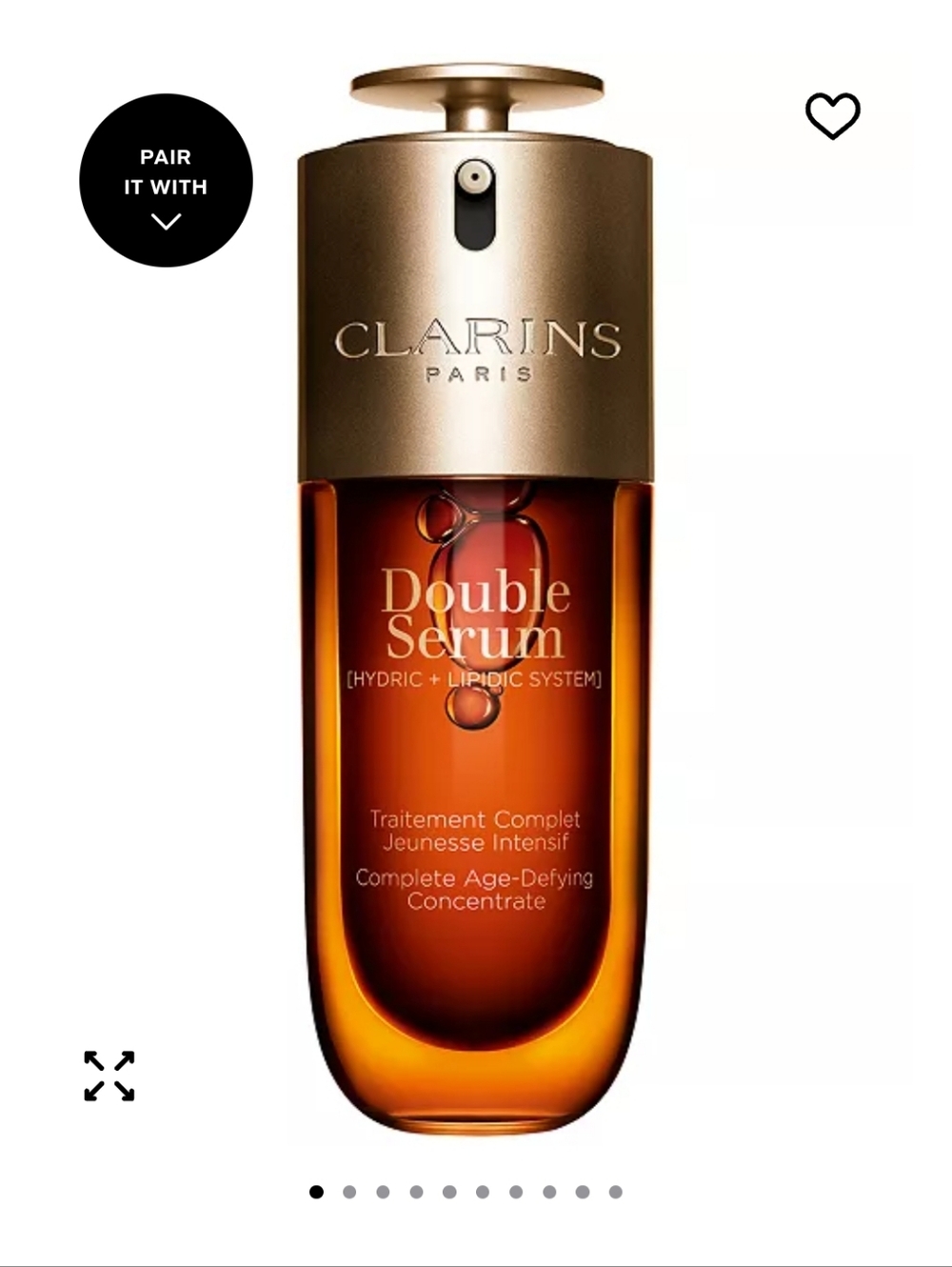 Clarins Double Serum complete age defying concentrate anti wrinkle 1.7 oz 50ml